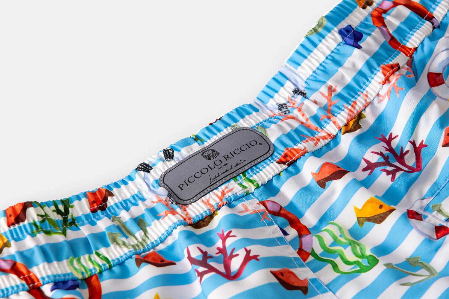 Detail of the reflective signature label and Limited Number Collection inscription of the KAI edition by Piccolo Riccio.